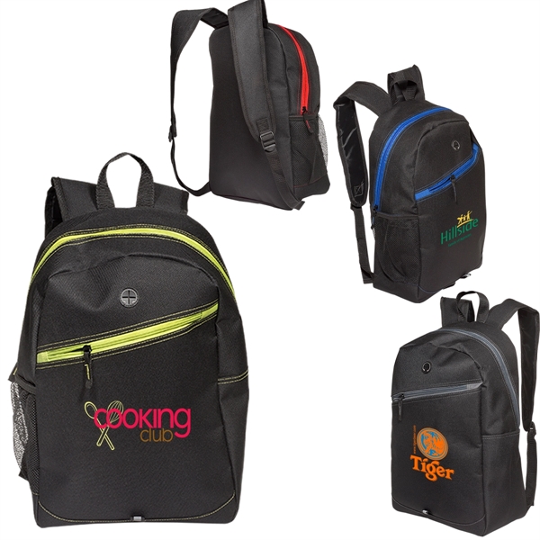 Color Zippin' Laptop Backpack - Color Zippin' Laptop Backpack - Image 0 of 1