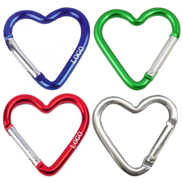 Heart Shape Aluminum Carabiner - Heart Shape Aluminum Carabiner - Image 0 of 5