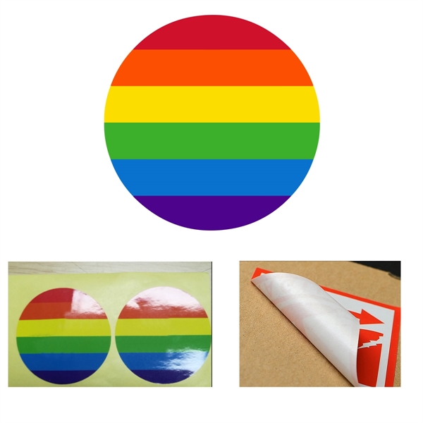2 1/2 Inch Rainbow Sticker - 2 1/2 Inch Rainbow Sticker - Image 0 of 1