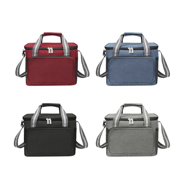 15L Soft Insulated Lunch Box Cooler Bag W/ Shoulder Strap