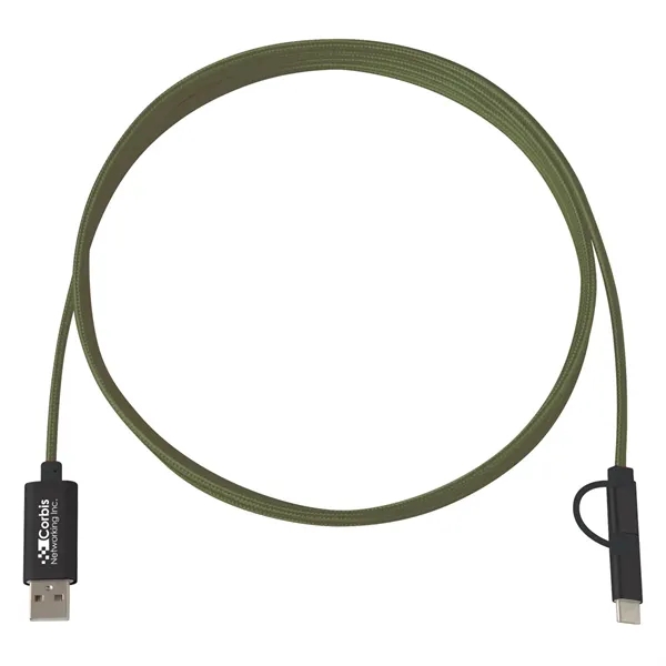 3-In-1 10 Ft. Braided Charging Cable