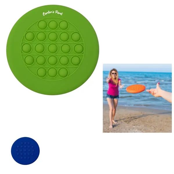 Custom Push Pop Stress Reliever Flying Disc