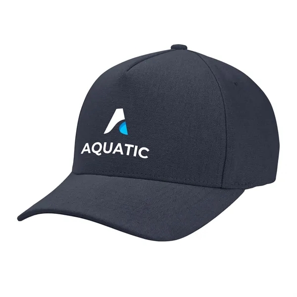 AWARE™ Recycled Cotton Cap with Leatherette Backstrap