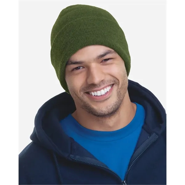 Bayside USA-Made 12'' Knit Cuffed Beanie