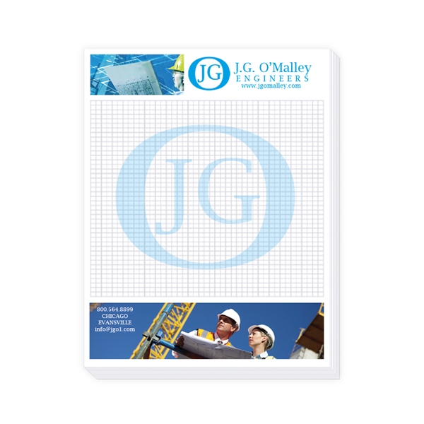 4" x 5 1/4" 25 Sheet White Scratch Pad - 4" x 5 1/4" 25 Sheet White Scratch Pad - Image 0 of 0