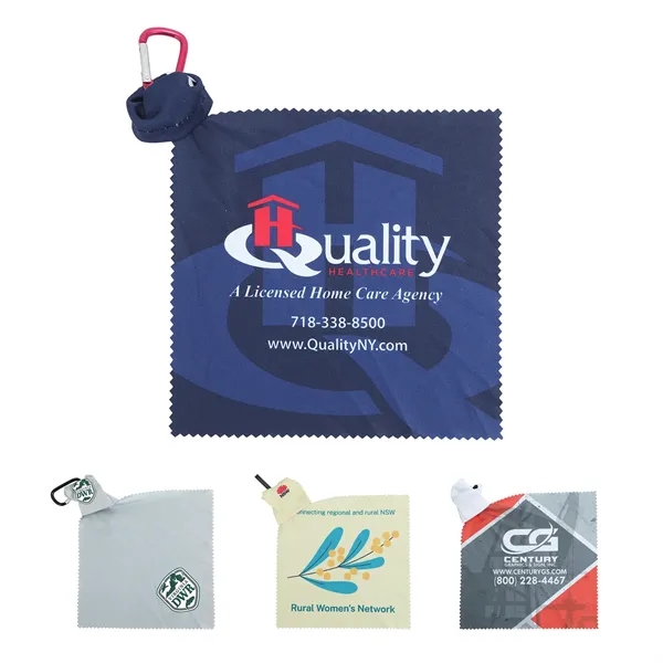 Microfiber Cleaning Cloth With Carabiner