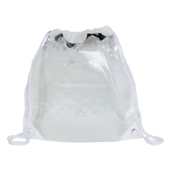 Harris Clear Vinyl Stadium Compliant Cinch Backpack - Harris Clear Vinyl Stadium Compliant Cinch Backpack - Image 11 of 25