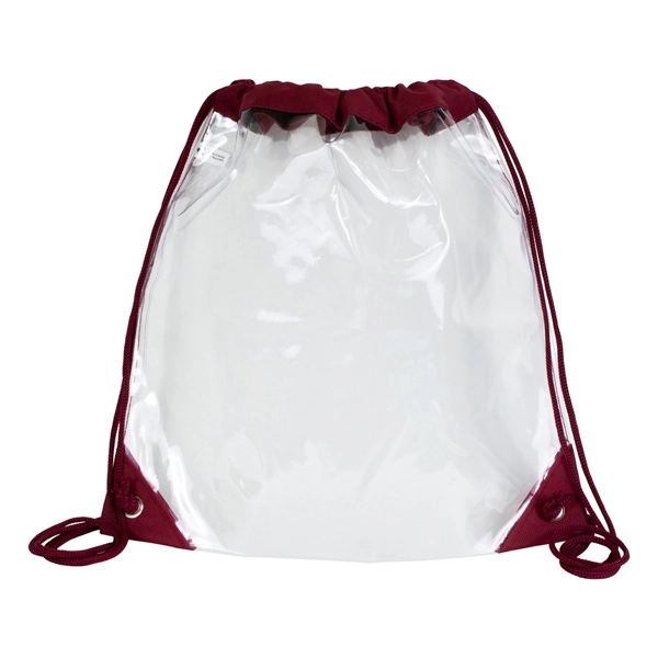 Harris Clear Vinyl Stadium Compliant Cinch Backpack - Harris Clear Vinyl Stadium Compliant Cinch Backpack - Image 13 of 25