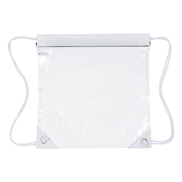 Harris Clear Vinyl Stadium Compliant Cinch Backpack - Harris Clear Vinyl Stadium Compliant Cinch Backpack - Image 17 of 25