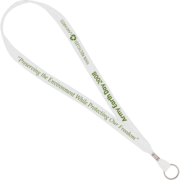 3/4" Wide Recycled Material Lanyard - 3/4" Wide Recycled Material Lanyard - Image 0 of 26