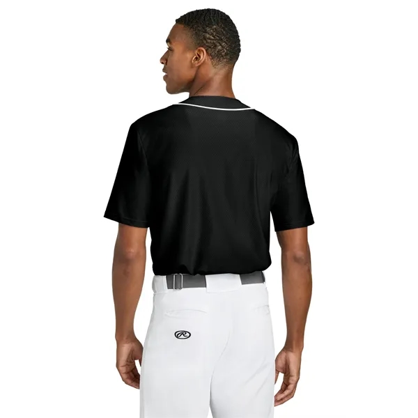 A4 Short Sleeve Full-Button Baseball Top