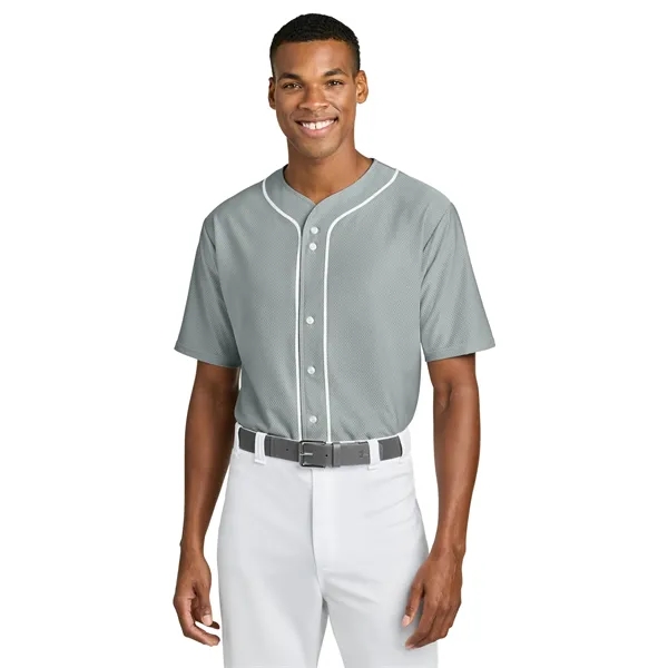 A4 Short Sleeve Full-Button Baseball Top