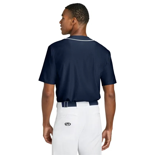 A4 Short Sleeve Full-Button Baseball Top