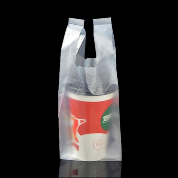 Plastic Beverage Drink Carry Out Bag - Plastic Beverage Drink Carry Out Bag - Image 0 of 2