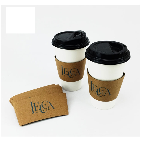 Kraft Paper Coffee Cup Clutch Sleeve - Kraft Paper Coffee Cup Clutch Sleeve - Image 4 of 6