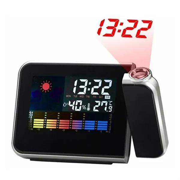 Time Projection LED Alarm Clock Snooze w/LED Backlight
