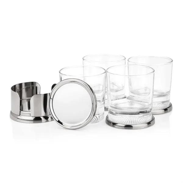 Baldoni Coasters & Baldwin On-the-Rocks Set