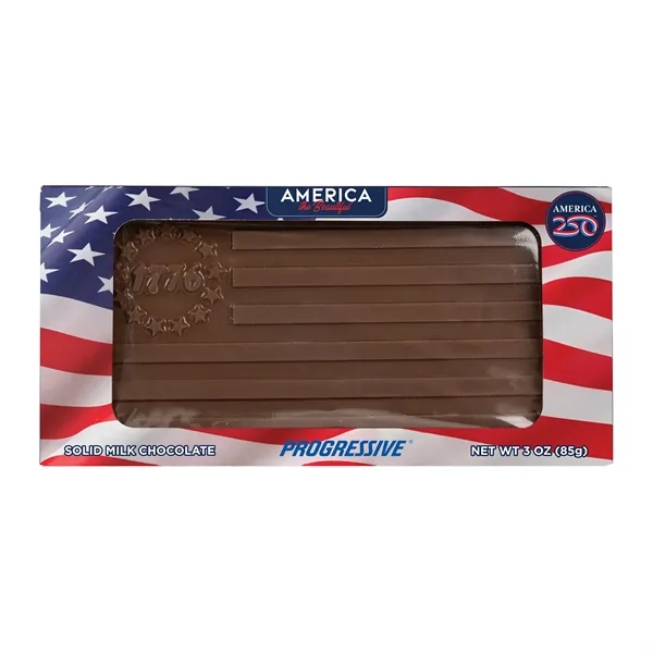 America 250- 3oz 1776 Flag Chocolate Bar