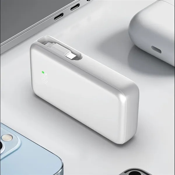 10,000 mAh Power Bank With Extension Cable