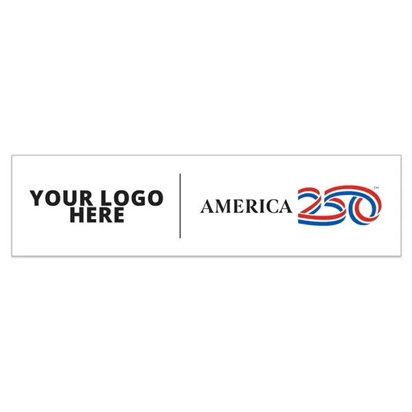 Custom America 250 TM Digital Full Color Vinyl Bumper Sticker(3"x11