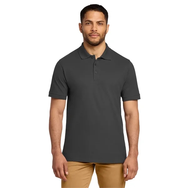 Port & Co Combed Ring Spun Pique Polo.