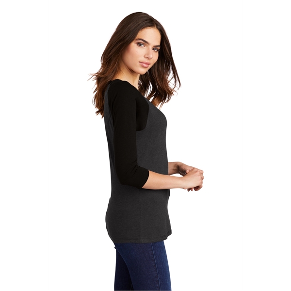 District Women's Perfect Tri 3/4-Sleeve Raglan. - District Women's Perfect Tri 3/4-Sleeve Raglan. - Image 7 of 45