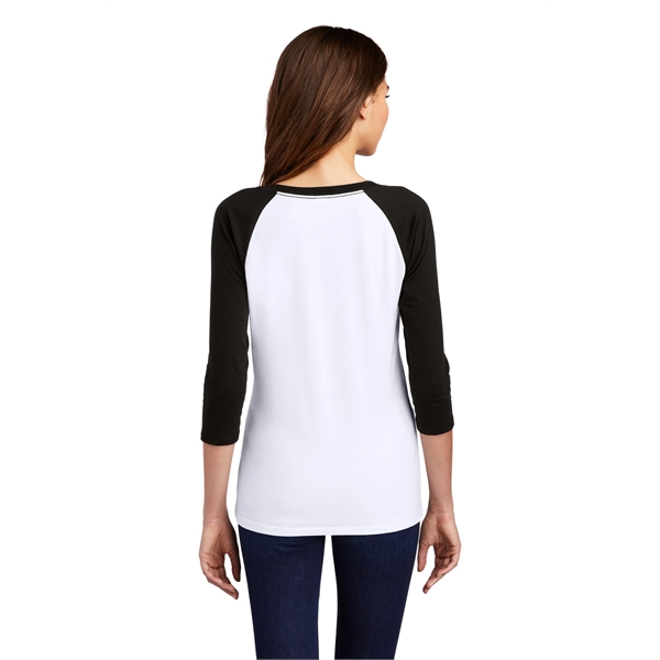 District Women's Perfect Tri 3/4-Sleeve Raglan. - District Women's Perfect Tri 3/4-Sleeve Raglan. - Image 11 of 45