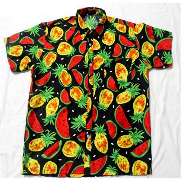 Unisex full color  Imprinted Hawaiian Camp Beach Shirt - Unisex full color  Imprinted Hawaiian Camp Beach Shirt - Image 1 of 22