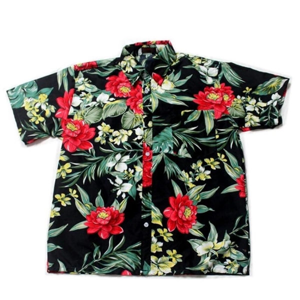 Unisex full color  Imprinted Hawaiian Camp Beach Shirt - Unisex full color  Imprinted Hawaiian Camp Beach Shirt - Image 3 of 22