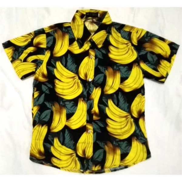 Unisex full color  Imprinted Hawaiian Camp Beach Shirt - Unisex full color  Imprinted Hawaiian Camp Beach Shirt - Image 4 of 22