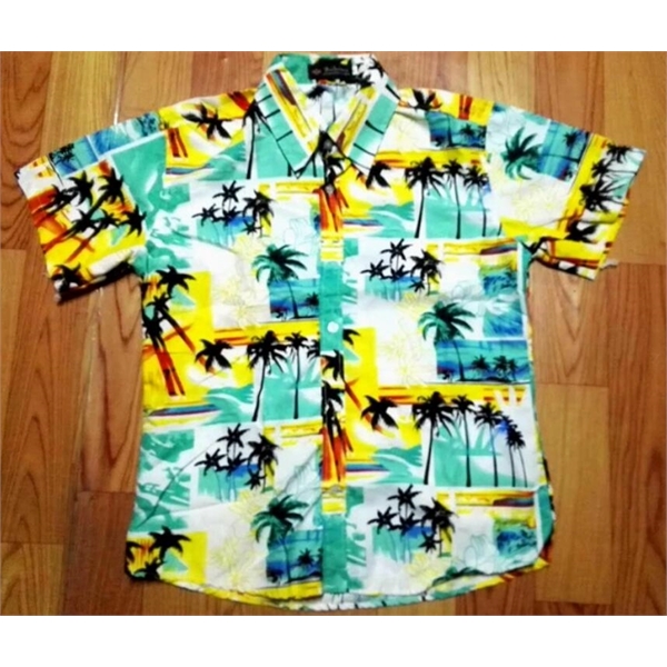 Unisex full color  Imprinted Hawaiian Camp Beach Shirt - Unisex full color  Imprinted Hawaiian Camp Beach Shirt - Image 6 of 22