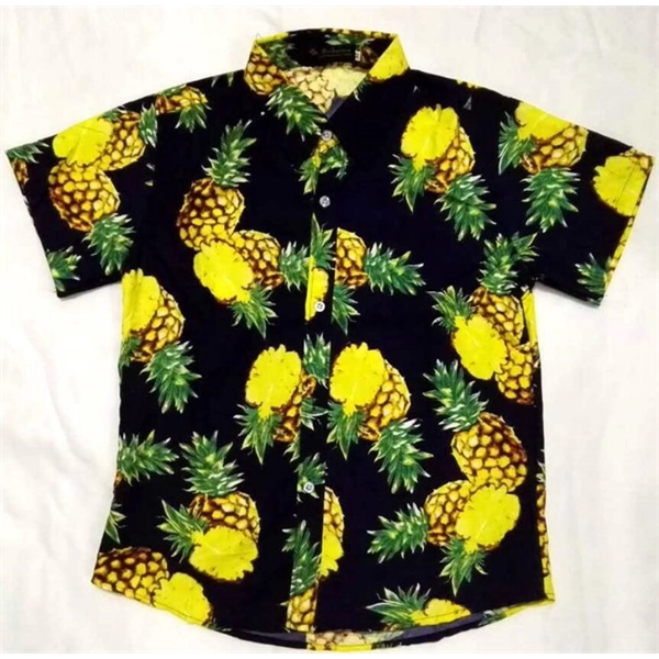 Unisex full color  Imprinted Hawaiian Camp Beach Shirt - Unisex full color  Imprinted Hawaiian Camp Beach Shirt - Image 10 of 22