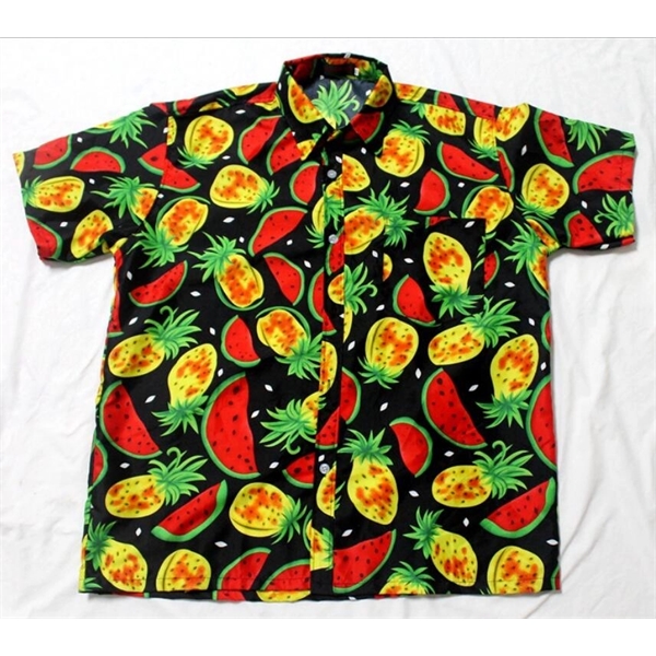 Unisex full color  Imprinted Hawaiian Camp Beach Shirt - Unisex full color  Imprinted Hawaiian Camp Beach Shirt - Image 16 of 22