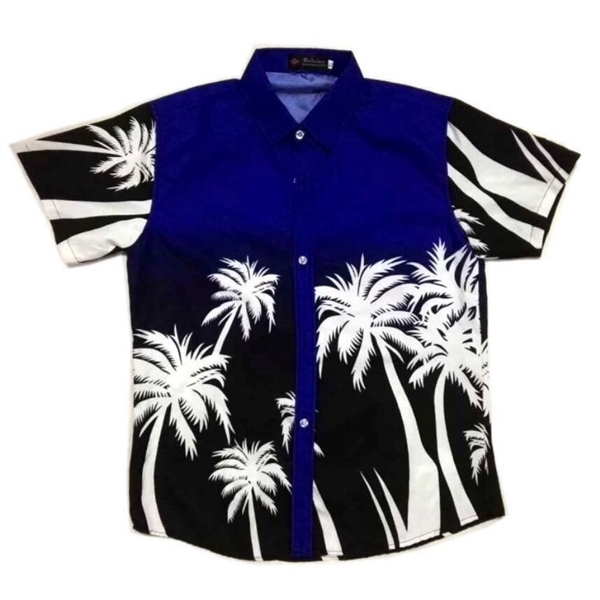 Unisex full color  Imprinted Hawaiian Camp Beach Shirt - Unisex full color  Imprinted Hawaiian Camp Beach Shirt - Image 22 of 22