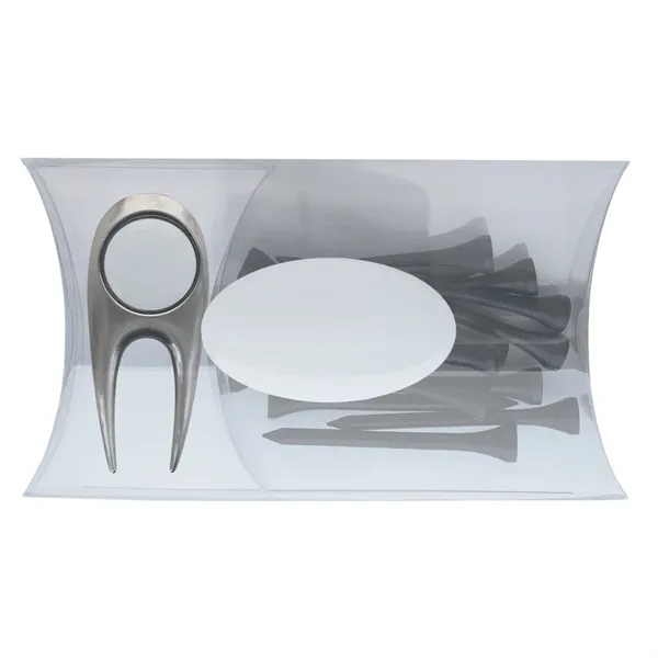 Pillow Pack Golf Gift Set - Classic Divot Repair Tool & Tees