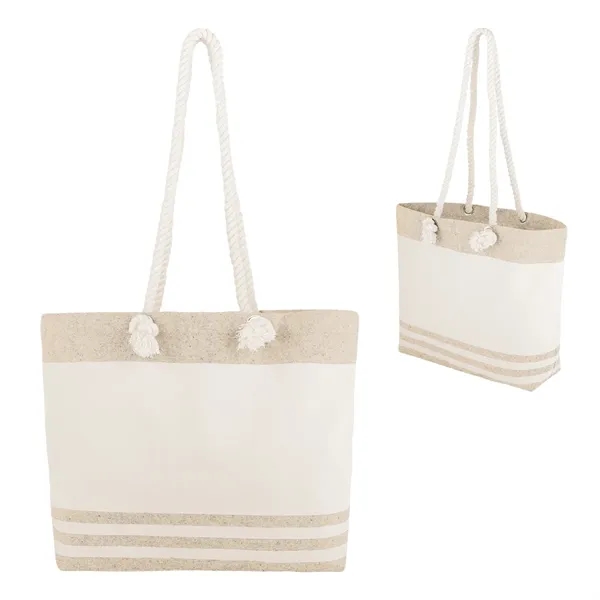 Marlo 10 Oz. Recycled Cotton Tote Bag with Twist Rope Han...