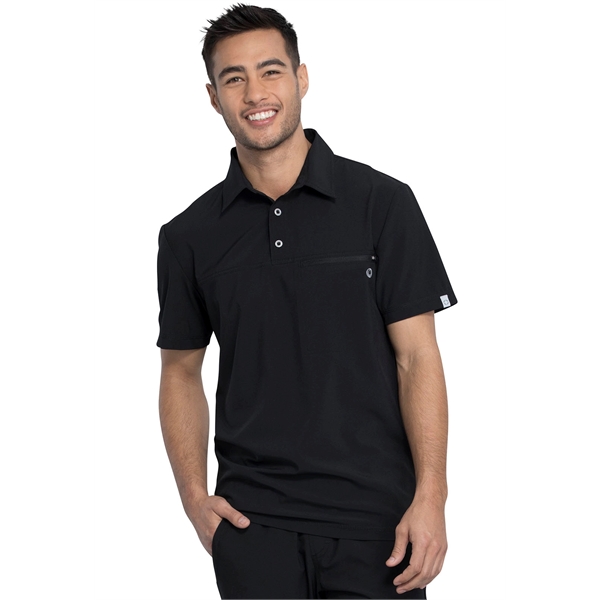 Infinity - Men's Tuckable Zipper Chest Pocket Polo Top - Infinity - Men's Tuckable Zipper Chest Pocket Polo Top - Image 0 of 5