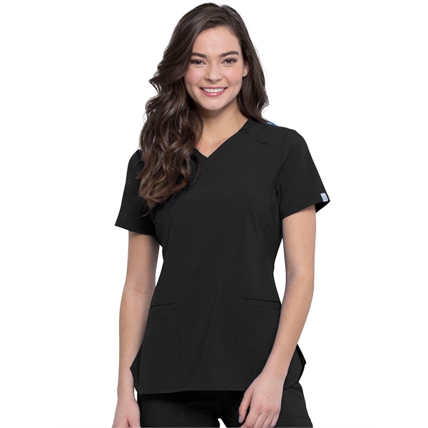 Infinity - Women's 2 Pocket Princess Seams V-Neck Top - Infinity - Women's 2 Pocket Princess Seams V-Neck Top - Image 0 of 17