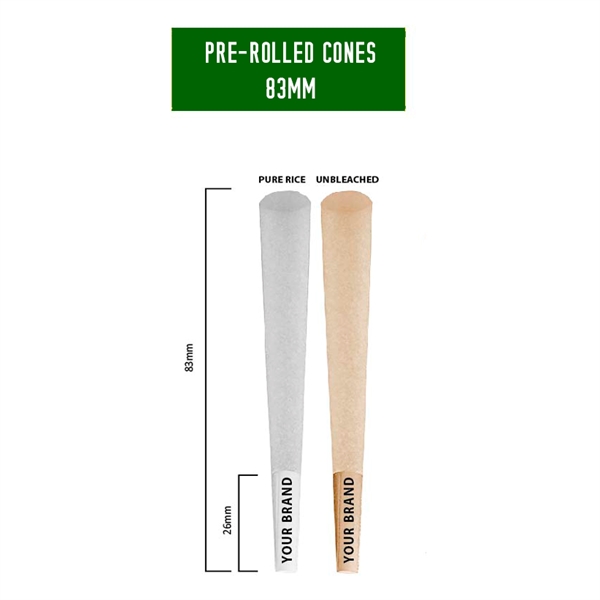 Pre-Rolled Cones - 1 1/4 size 83 MM - Pre-Rolled Cones - 1 1/4 size 83 MM - Image 5 of 7
