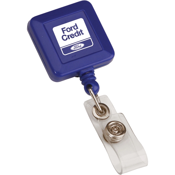 Square Retractable Badge Holder - Square Retractable Badge Holder - Image 1 of 1