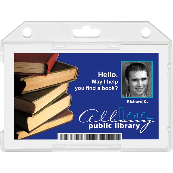 Hard Plastic Single Card ID Holder