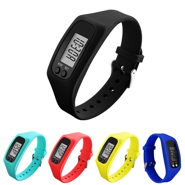 Silicone Watch Digital Pedometer - Silicone Watch Digital Pedometer - Image 0 of 0