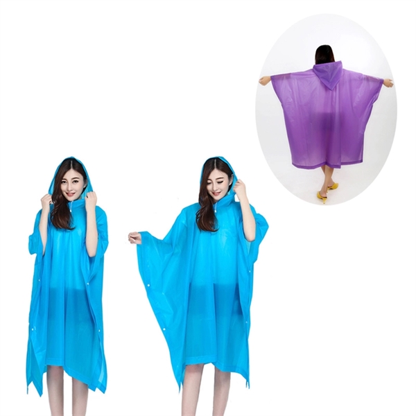 EVA Reusable Hooded Rain Poncho - EVA Reusable Hooded Rain Poncho - Image 0 of 0