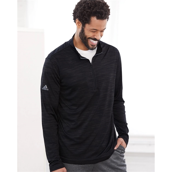 Adidas Lightweight Melange Quarter-Zip Pullover - Adidas Lightweight Melange Quarter-Zip Pullover - Image 0 of 15