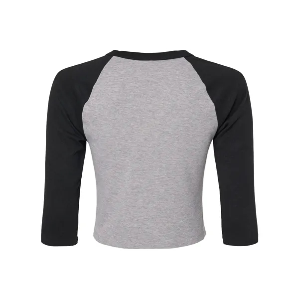 BELLA + CANVAS Women's Micro Rib Three-Quarter Raglan Sle...