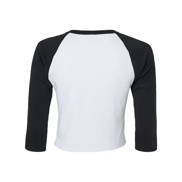 BELLA + CANVAS Women's Micro Rib Three-Quarter Raglan Sle...
