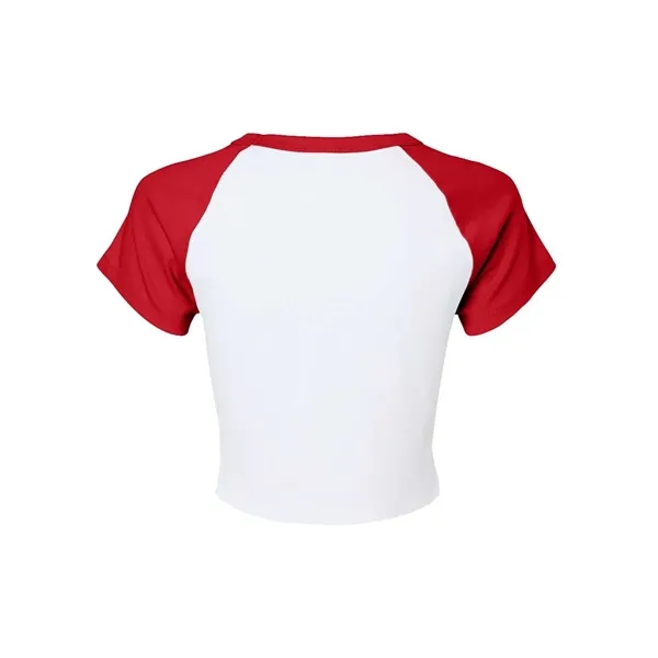 BELLA + CANVAS Women's Micro Rib Raglan Baby Tee