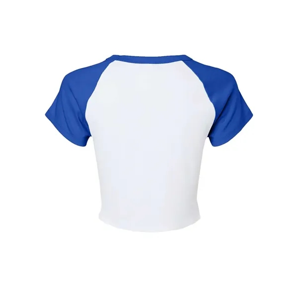 BELLA + CANVAS Women's Micro Rib Raglan Baby Tee