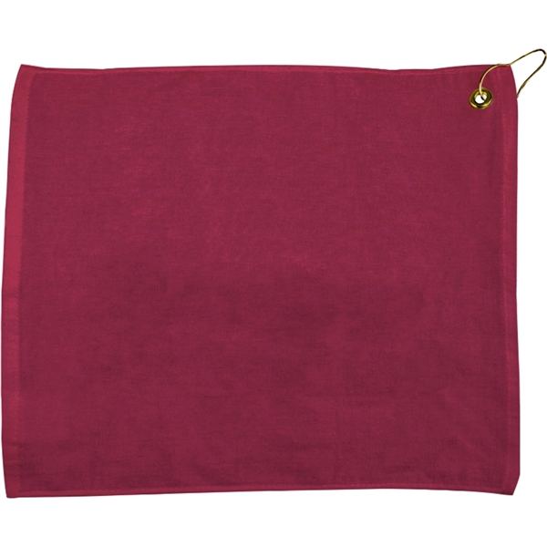 15" x 18" Terry Hemmed Colored Golf Towel - 15" x 18" Terry Hemmed Colored Golf Towel - Image 2 of 5