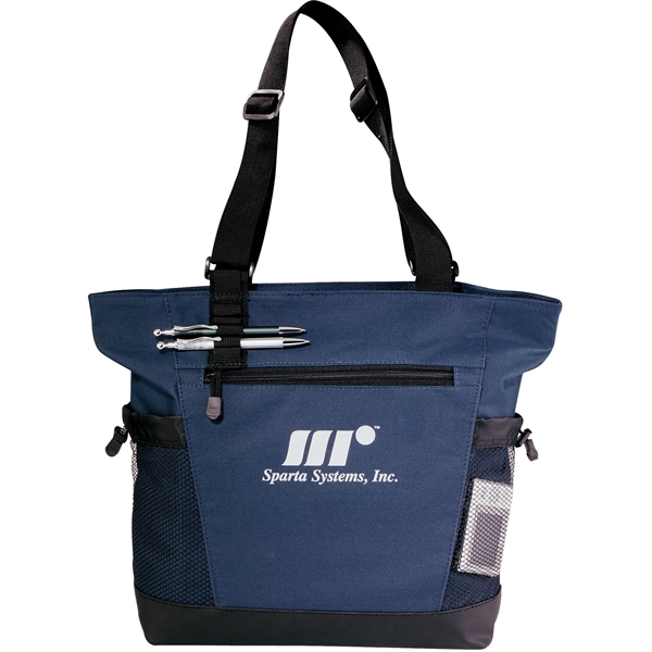 Urban Passage Zippered Travel Business Tote - Urban Passage Zippered Travel Business Tote - Image 7 of 12